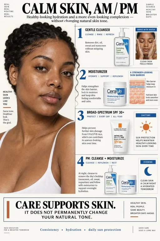 How to get fair face skin: gentle morning and evening routine for hydrated, protected and more even-looking skin